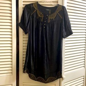 Theme black above the knee dress